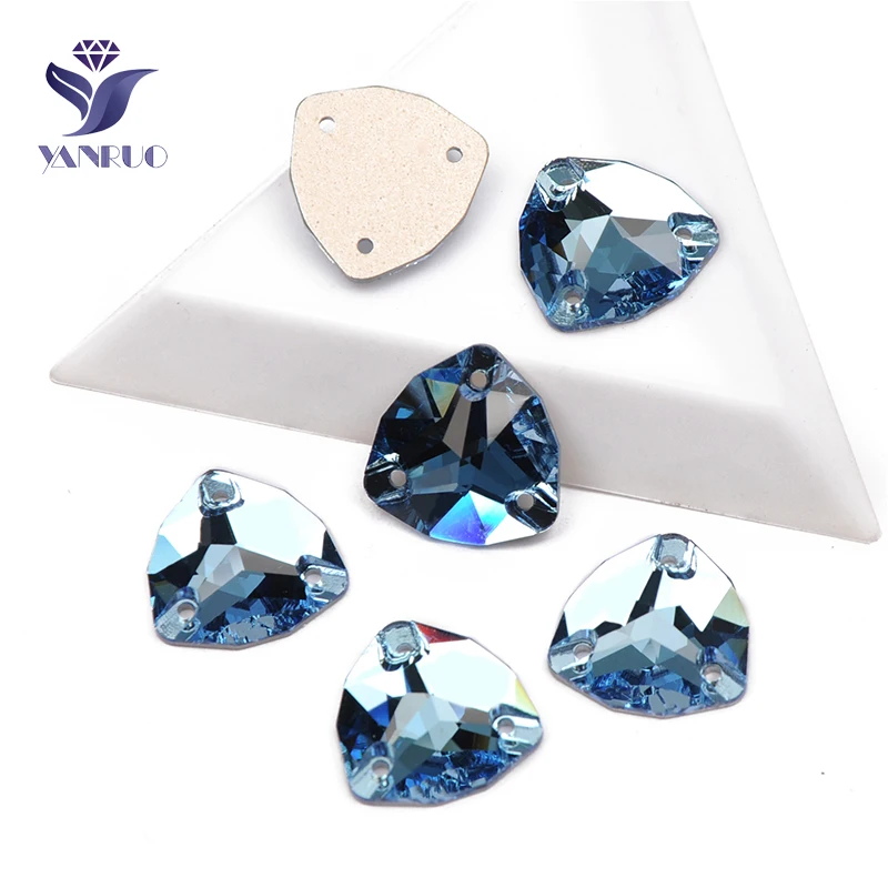 YANRUO 3272 Trilliant Sewn Stones Glitter Str DIY Sewing Crystals Flat Back Gl R - £95.20 GBP