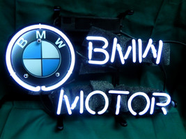 BMW Motor Logo Neon Sign 14&quot;x8&quot; - £57.79 GBP