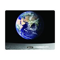 Fellowes Square Brite Mat Mouse Pad - Earth and Moon  - $22.00