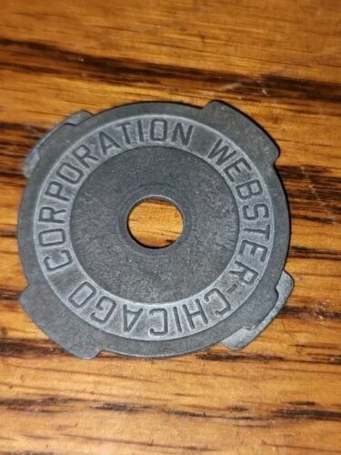 VTG 45 RPM Insert Adapter Aluminum for 7&quot; Vinyl Records Vintage Webster ... - $7.99