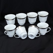 Noritake Crestwood Platinum Cups Lot of 8 NEAR MINT - £37.56 GBP