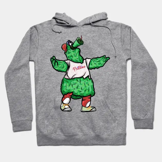 Phillie Phanatic Philadelphia Mascot Illustration Hoodie - $36.99