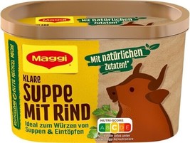 Maggi clear soup with beef XL Tub 16L -Made in Germany- FREE SHIPPING - $17.81