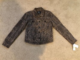 William Rast Women&#39;s Lenna Denim Jacket in Wild Cheetah Size Small $89.50 - £25.70 GBP