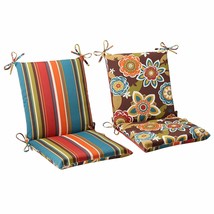 Patio Deck High Back Chair Cushion Indoor Outdoor Seat Cover Reversible - £73.95 GBP