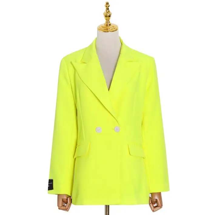 KoHuiJoo  Woman Blazer  Spring Long Sleeve Solid Loose Casual Suit Coat ... - £196.09 GBP