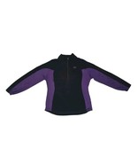 Vintage Duofold Crew 1/4 Zip Long Sleeve Black Purple Athleisure Base La... - $11.40