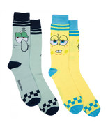 SpongeBob and Squidward 2-Pair Pack of Casual Crew Socks Multi-Color - $17.98