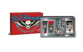 Ed Hardy Born Wild Men 5 Pc Gift Set 3.4oz 3 Oz Bw 2.75 Deo Key Chain .25oz New - £101.98 GBP