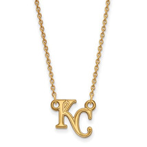 SS w/GP MLB  Kansas City Royals Small Pendant w/Necklace - £58.57 GBP