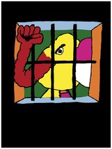 1764 Elephant fist trunk in prison Psychedelic Poster.Fun Wall Decorative Art. - £12.94 GBP+