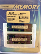 Crucial 8GB SO-DIMM 1333 MHz PC3-10600 DDR3 Memory (CT2KIT51264BF1339) - $22.14 CAD