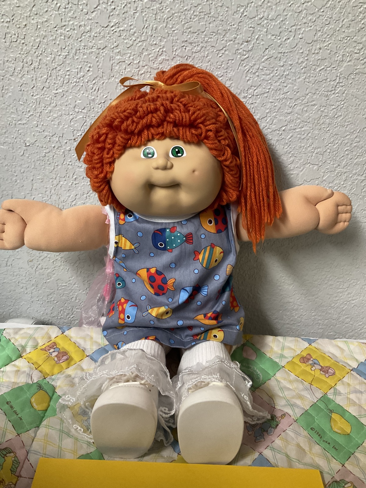 RARE Vintage Cabbage Patch Kid Girl Red Single Poodle Pony IC1 Taiwan HM#8 1986 Item image 4