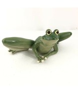 Vintage Frog Gazing in Admiration Figurine 7&quot; Wide  3.5&quot; Tall - £35.55 GBP
