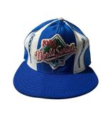 Vintage 1988 World Series LA Dodgers Hat Snapback Blue Mesh Champions RE... - €146,55 EUR