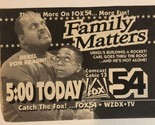Family Matters Tv Show Print Ad Vintage Jaleel White Fox 54 TPA2 - $5.93