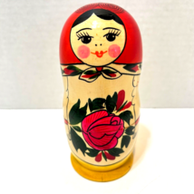 Vintage Best Pysanky Hand Painted Russian Wood Nesting Doll No Inside Dolls 5.25 - £13.19 GBP
