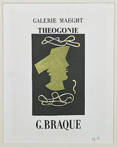 &quot;Theogonie&quot; by Georges Braque Signed Lithograph 10 1/2&quot;x8&quot; - £1,196.49 GBP