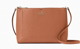 New Kate Spade Harlow Pebble Leather Crossbody Warm Gingerbread - £80.60 GBP