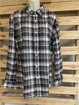 NEW Green Red Plaid Long Sleeve Lightweight Flannel Shirt Men&#39;s 2XL KG JD - $470.22 MXN