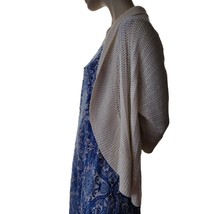 Sonoma Cardigan Open Knit Sweater Womens XL Cream Shawl Collar Dolman Sleeve - £11.99 GBP