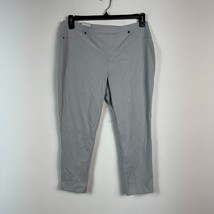 Style &amp; Co Womens XXL Misty Harbor Gray Mid Rise Capri Pants NWT BG32 - $19.59