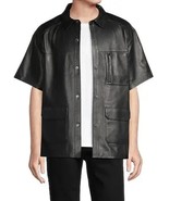 Leather Jacket Shirt Men&#39;s Genuine Real Men Size New Soft Xxl 3xl Made B... - $2,593.53 MXN