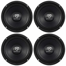 (4) Rockville RM64PRO 6.5&quot; 800 Watt 4 Ohm SPL Midbass/Midrange Car Speakers - $143.99