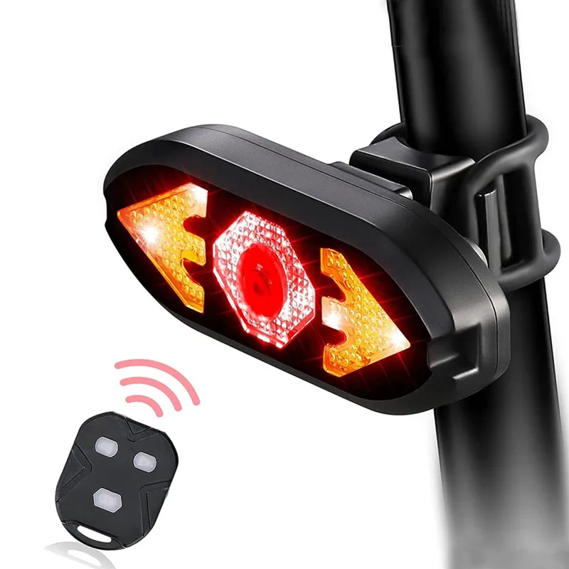 Bike Light Turn Signals Remote Control Bicycle Direction Indicator MTB LED Rear - $10.14