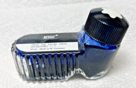 Montblanc 50ml Blue Fountain Pen Ink Shoe Shaped Bottle Used Great Condition - $14.36