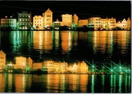 Willemstad Curacao Netherlands and Antilles by Night Postcard - £5.46 GBP