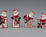 Rare Japan Christmas Set NOEL Santa Mid Century Figures Decor Porcelain - $119.99