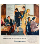 1955 Lockheed Super Constellation Airplane Advertisement Vintage Aviatio... - $460.99 MXN