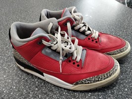 Air Jordan 3 Retro SE Unite Size 10.5 Black White Red Cement Grey CK5692... - $116.49