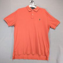 Vtg Polo by Ralph Lauren Orange Polo Shirt Men's L Short Sleeve Green Po... - $24.00