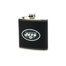 NFL New York Jets Football Team Official Licensed Merch Leather Wrapped Flask - $24.18