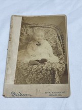 Antique Vintage Cabinet Card Photograph Cute Baby Rider Chicago Illinois... - $184.34 MXN