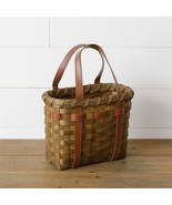Rustic woven Basket with Handles - $41.01 CAD