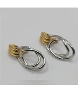 Goldtone and Silvertone Monet Clip On Earrings - $736.20 MXN Goldtone and Silvertone Monet Clip On Earrings - $736.20 MXN