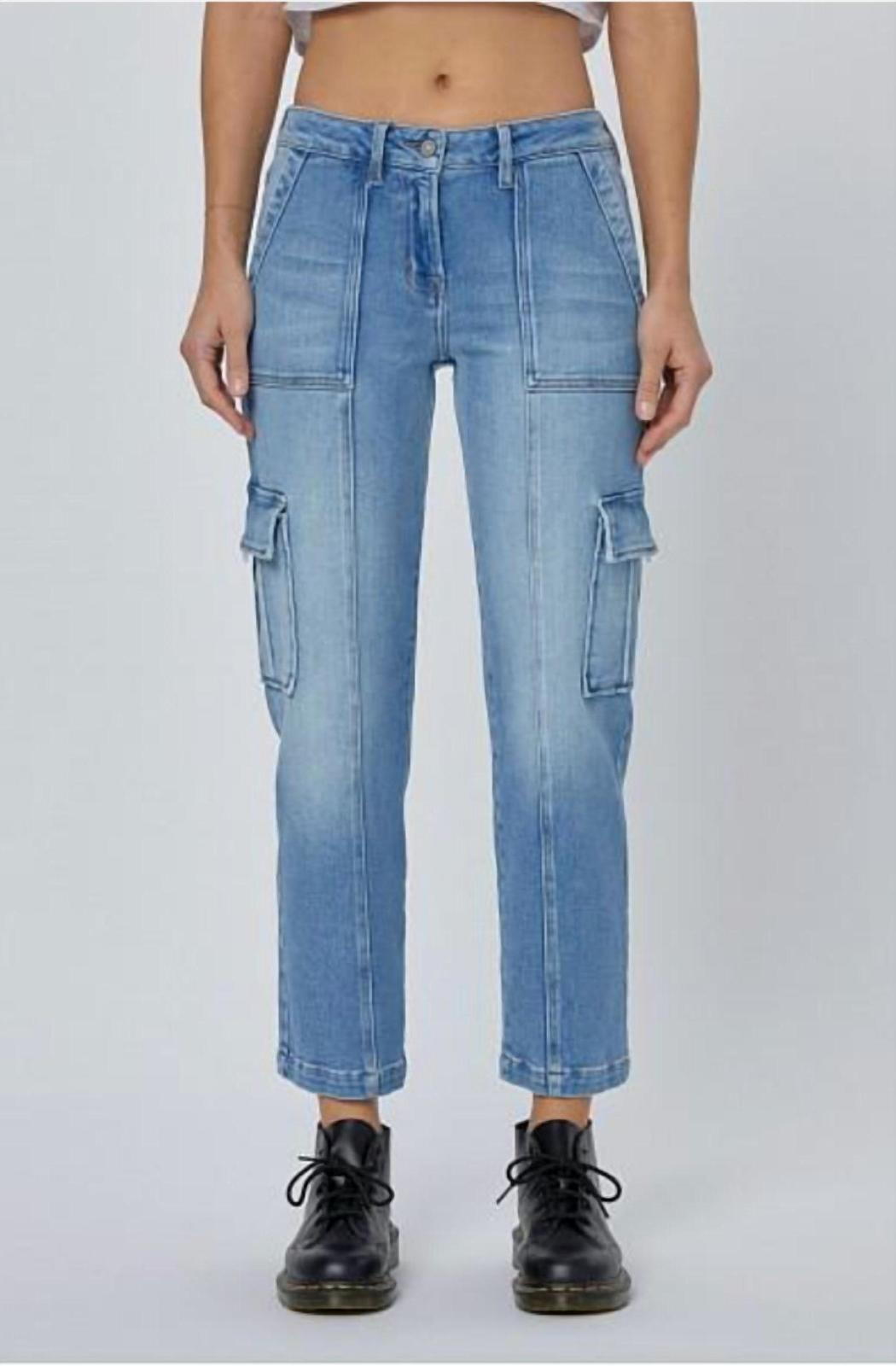 Hidden Tracy Cargo Pocket Straight Jeans Malibu - $71.00