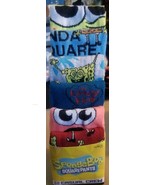 SPONGEBOB Squarepants Nickelodeon 6 Pair Casual Crew Socks Mens 8-12 Pat... - £12.44 GBP