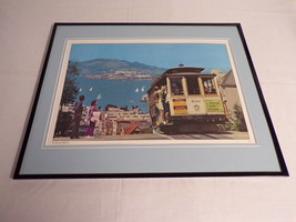 VINTAGE San Francisco Cable Car Framed 16x20 Poster Display - $79.19