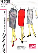 Misses&#39; SKIRT Vintage 1950&#39;s Simplicity Pattern 4529 Waist Size 23½ - £9.43 GBP