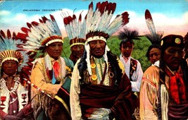 E.C. Kropp POSTCARD-OKLAHOMA Native American Indians In Tribal Dress BK56 - £3.36 GBP