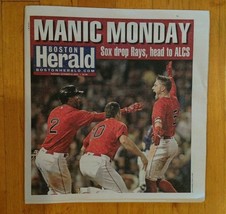Boston Red Sox Head to ALCS Beat Tampa Rays  Boston Herald Newspaper 10-... - $21.32