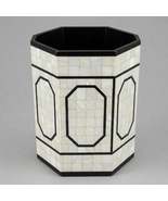 Ivory Pearl Mosaic Octagon Bin - $225.00
