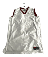 Vtg Team Nike White Tank Satin Silky Jersey Burgundy Trim RN#56323 CA#05... - $106.10 CAD