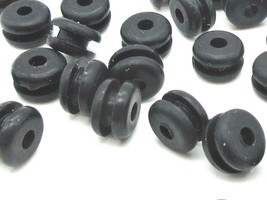 Rubber Wire Grommets 1/4&quot; Panel Hole 1/8” ID w 1/16” Groove   25 per pac... - £10.02 GBP