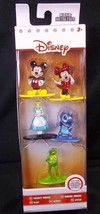 Jada Nano metalfigs 5 pack DISNEY Mickey &amp; Minnie Mouse Kermit Stitch Alice NEW - £7.43 GBP