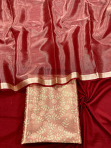 Tissue Silk Salwar Suit Set with Dupatta, Party Wear, Festival Wear, Wedding, Br - £78.69 GBP